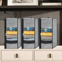 3 Pack Storage Bins Clothes Storage, Foldable Blanket Storage Bags, Fabric Storage Bins For Bed Sheets, Duvet Covers, Pillowcases, Clothes ,Under Bed Storage Containers For Organizing, Clothing, Bedroom, Comforter, Closet, Dorm, Quilts, Organizer,