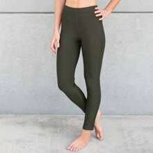 High Rise Ponte Pant (New Mix) - Black - View 10