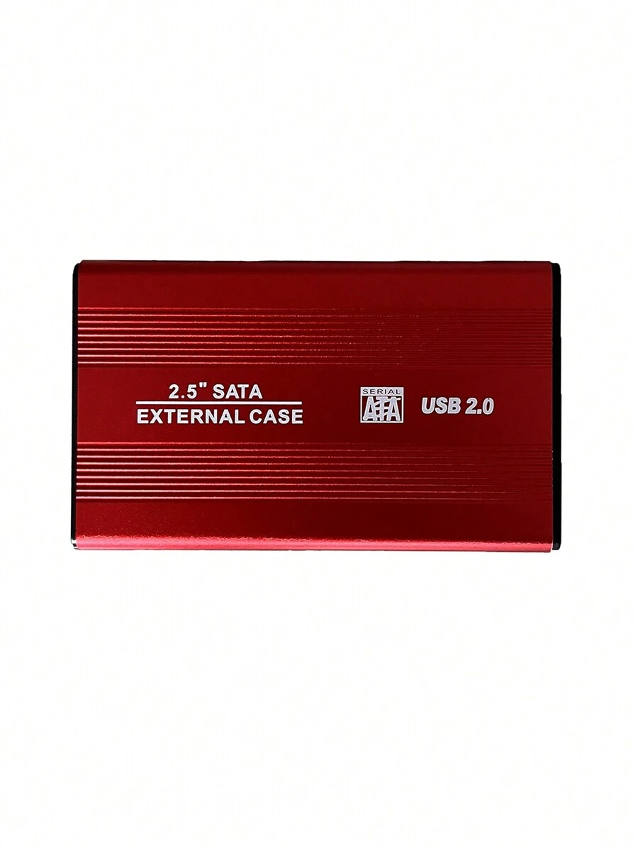 Case Gabinete Carcasa 2.5 Sata USB Para Disco Duro Laptop Externo - Rojo - Ver 1
