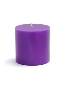 Zest Candle CPZ-080-12 3 X 3 In. Purple Pillar Candles -12pcs-Case- Bulk - Purple - View 2