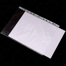 100pcs A4 Transparent Document Folder, Waterproof File Organizer, Fit Standard 2/3/4 Ring Binders Back To School, School Supplies