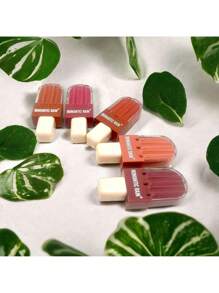 Romantic Rain 6 Colors Matte Lip Tint In The Shape Of An Ice Cream Popsicle Easy To Create A Beautiful Makeup - Multicolor - View 3