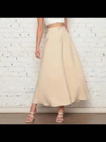 Women Skirts - Krem - View 1