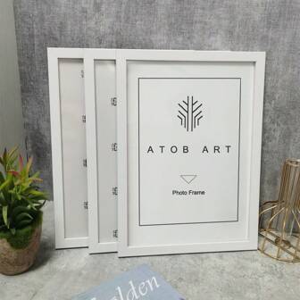3Pcs Wooden Photo Frames For Picture Wall 10X15 15X20 20X25 A4 White Pictures Frame Stand For Pictures Photo Decor Commemorative Gift Gifts Birthday Graduation