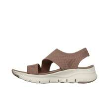 Skechers 女士 Cali Arch Fit - Brightest Day 一脚蹬凉鞋，来自 Finish Line - 摩卡 - 查看 4