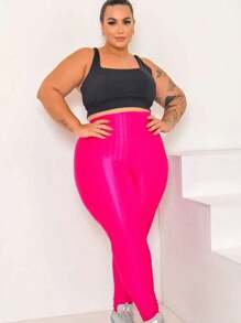 Donna Martins Plus Size Leggings - 玫紅色 - 查看 1
