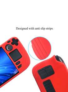 1入組遊戲機矽膠保護套，防滑、防塵、防汗、防刮，增強遊戲體驗，適用於Steam Deck - 紅色 - 查看 5