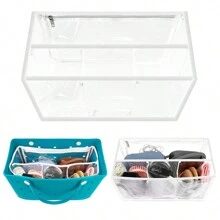 Clear Beach Bag Organizer Original Accessories For , PVC Waterproof Inner Bag Fits Large Bag With Separated Compartment Interior Bag, Storage Bag Suitable For  Organizing Your Bag And Divide Space - Multicolor - View 9