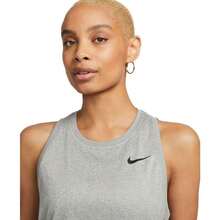 Nike Women's Dri-FIT Training Tank Top - Tumbled Grey - View 4