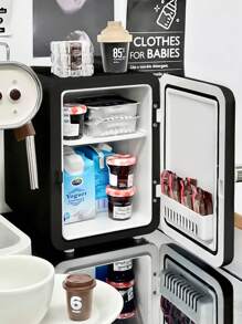 Mini Refrigerador 4L, Bluelander Ideal para 6 latas Pequeño tamaño, gran almacenamiento - Negro - Ver 5