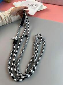 1套創意編織調節多功能手機掛繩帶夾，可斜跨佩戴 - 彩色 - 查看 14