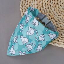 Supet 1 Peça toalha de saliva para animais de estimação, babador em forma de boca de cachorrinho ou bandana triangular para gatos e cães adequados para animais de estimação de pequeno e médio porte.
