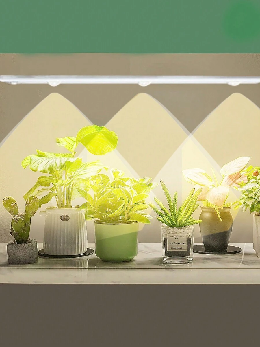 1pc Indoor Plant Growth Light, Full Spectrum Led Indoor Plant Light, Indoor Growth Light, Suitable For Small Plants - Three Adjustable Colors - View 1