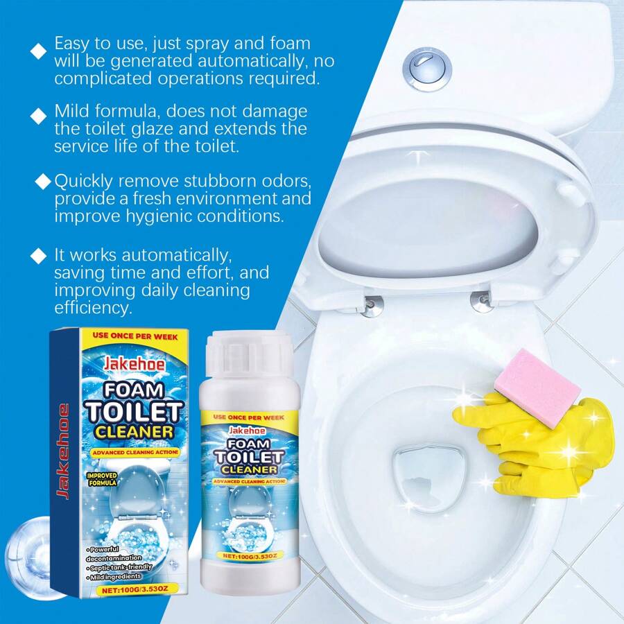 100g Foam Toilet Cleaner, Toilet Cleaner For Cleaning Stains, Urine