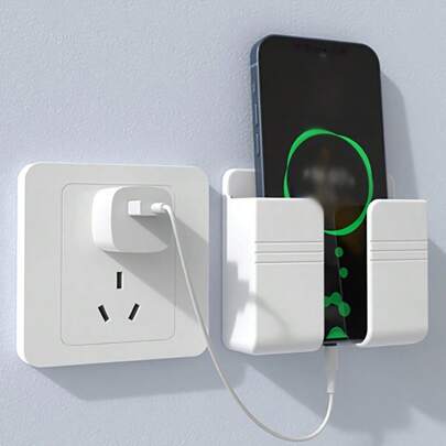 塑料壁挂式电话和电话支架、遥控器收纳盒、无需电力的多功能浴室配件秋季家居装饰房间装饰