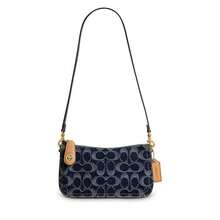 Penn Mini Signature Denim Shoulder Bag - Blue - View 1