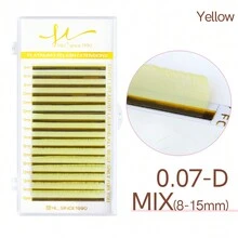 SONG LASHES Extensiones de pestañas arcoíris de 16 filas de alta calidad para pestañas de Color rosa claro Puple marrón claro verde claro,pestañas pestans extensiones de pestañas, pestañas de fiesta - Multicolor - Ver 25