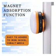 1pc Magnetic Camping Lantern Led With Frosted Design, Compact And Portable, Multi-Functional Tent Light For Outdoor Camping (Hanging)