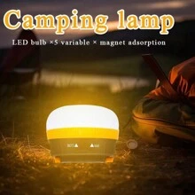 1pc Magnetic Camping Lantern Led With Frosted Design, Compact And Portable, Multi-Functional Tent Light For Outdoor Camping (Hanging)