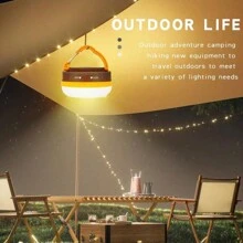 1pc Magnetic Camping Lantern Led With Frosted Design, Compact And Portable, Multi-Functional Tent Light For Outdoor Camping (Hanging)