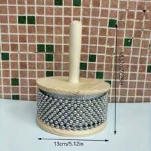 Vibrierende Metall-Cabasa - Lateinamerikanischer Rhythmus-Meister - Authentisches Perkussionsinstrument für Profis und Anfänger - tragbar, ergonomischer Griff, verleiht Ihrer Musik mehr Tiefe, Bassklarinette, Orff-Musikinstrument, Bassdrum Pedal, Musikinstrumente Schlagzeug