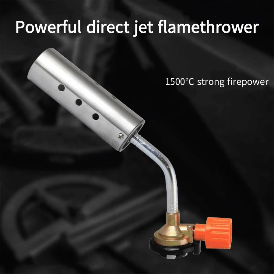 1pc Butane Torch Gun For Thawing And Defrosting, Roasting, And Ignition With Stainless Steel