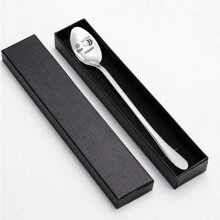 1 件，Queen Bee 趣味不锈钢雕刻勺咖啡茶匙甜点冰淇淋勺，适合咖啡爱好者、冰淇淋爱好者、姐妹、妈妈礼物、厨房、圣诞礼物、学校用品 - 銀色 - 查看 18