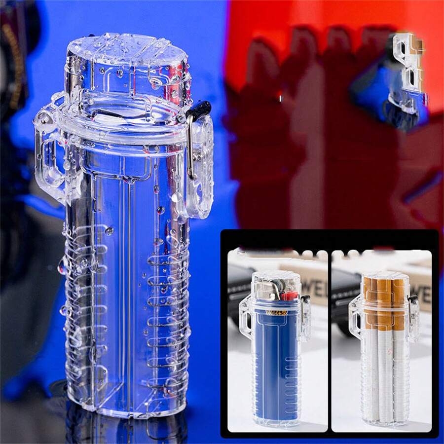 Funda impermeable para encendedor tipo BIC Regular, funda tipo manga J6, para actividades al aire libre y supervivencia, bolsa multifuncional sellada para encendedor