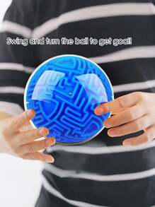 3D迷宮球益智遊戲，重力感應球盤迷宮球，4英吋迷宮立體拼圖玩具，迷宮方塊球體教育玩具，適用於學生、青少年和成年人 - 綠色 - 查看 7