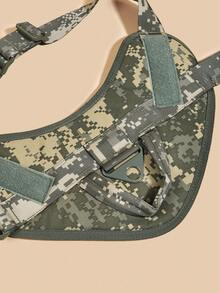 1入組尼龍可調節防水狗狗胸帶，經典防爆設計，適用於中大型犬，適合戶外活動和訓練，寵物用品