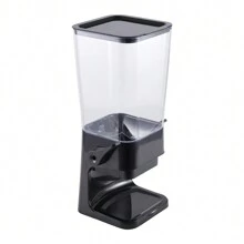 LIVINGANDHOME 1 Piece Countertop Cereal Dispenser,Cereal Storage Container,Organization And Storage Container For Kitchen,Dry Food Dispenser,Kitchen Storage Organizer,Food Dispenser For Rice, Pasta, Grains, Nuts, Candies, Oatmeal, Snacks,Coffee Beans,Beans,Kitchen Tools - Black - View 10