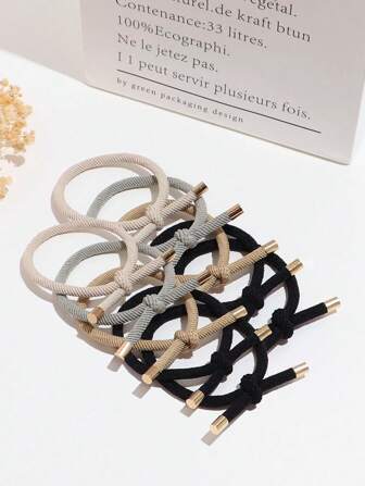 10pcs Simple And High Elasticity Bowknot Hair Ties In Various Colors, Suitable For Daily Wear All Year Round Ponytail Holders Hair Elastics Hair Rubber Bands Scrunchies Hair Rope, Hair Bobbles Hair Accessories