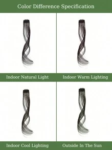 14英寸拉贡胡子刘海假发片网红中分假发八字刘海假发女自然假刘海一片装 - Black-brown - 查看 9