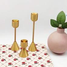 Festival Romantic Candlestick, Metal Iron Vintage Decoration, Brass Candle Holder Stand, Wedding Candlestick Base,Room Decor,Gifts Birthday Graduation