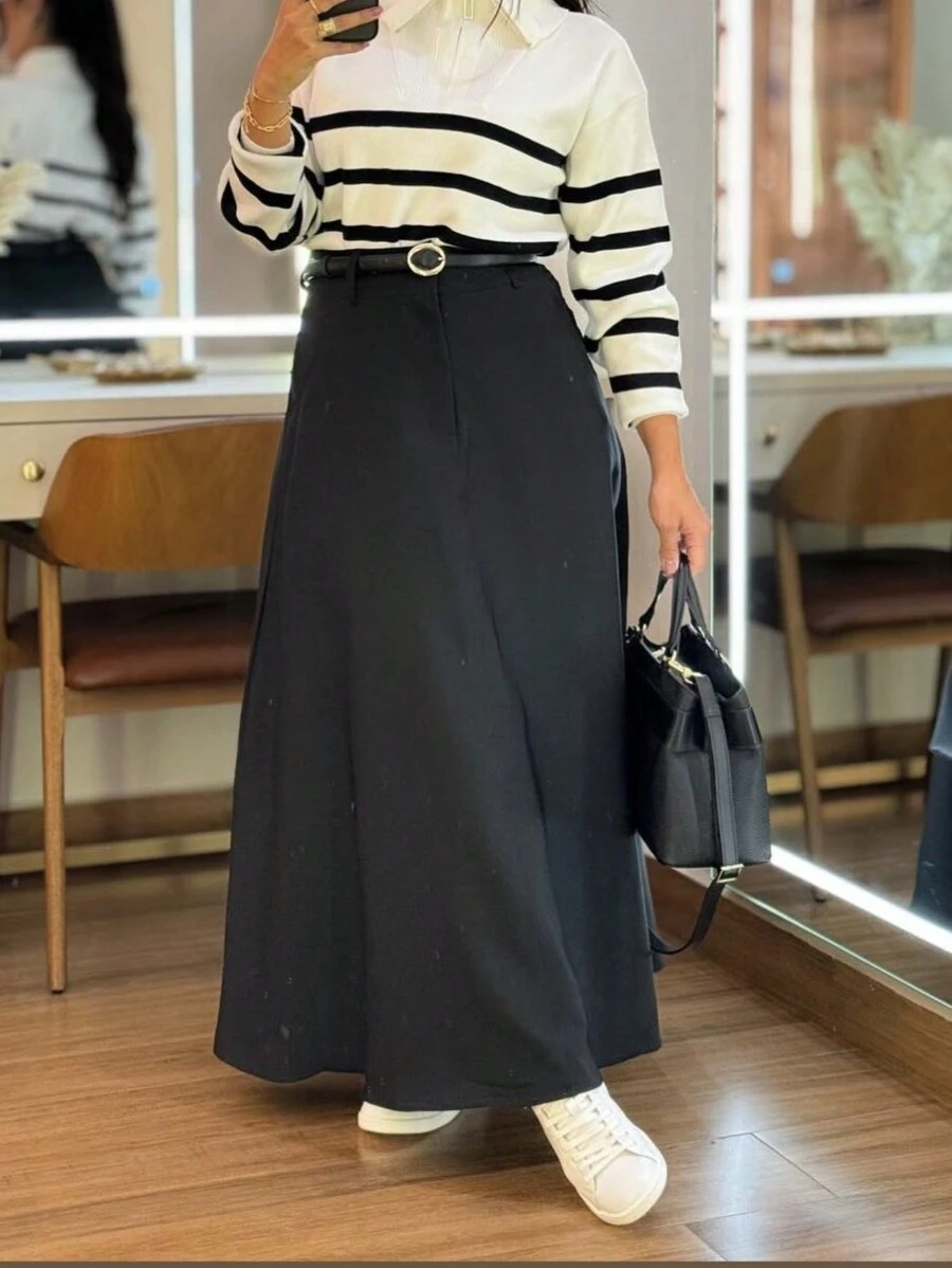 Women Skirts - 黑色 - 查看 1
