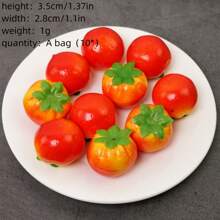 小型水果模型，小蔬菜套裝，假水果裝飾道具，仿真迷你水果 - 彩色 - 查看 9