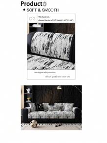 1 st All Seasons Universele Jacquard Weeftechnologie Chenille Sofa Kussenhoes, Dubbelzijdig Tweekleurig, Moderne Scandinavische Stijl, Huisdiervriendelijk, Anti-Vuil, Anti-Slip Sofahoes Voor L-vormige En 1/2/3/4 Zits Sofa In Woonkamer, Lente/Herfst Versie, Anti-Kras Sofa Beschermhoes