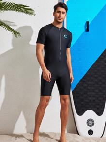 Boyfriend Style Men's Skin-Friendly Smooth Quick-Dry Bodysuit For Water Sports, Including Swimming, Surfing, Snorkeling, Rowing, Paddling And Other Water Activities