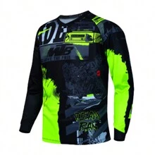 2025 男友款男士长袖越野摩托车骑行服 Teleyi 速降山地自行车 MTB 衬衫 越野 DH 摩托车越野摩托车服装