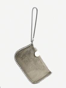 Handmade Chain Weave Multipurpose Silver Metallic Crossbody Bag, Can Be Used As Handbag, Shoulder Bag Or Messenger Bag - 銅色 - 查看 4