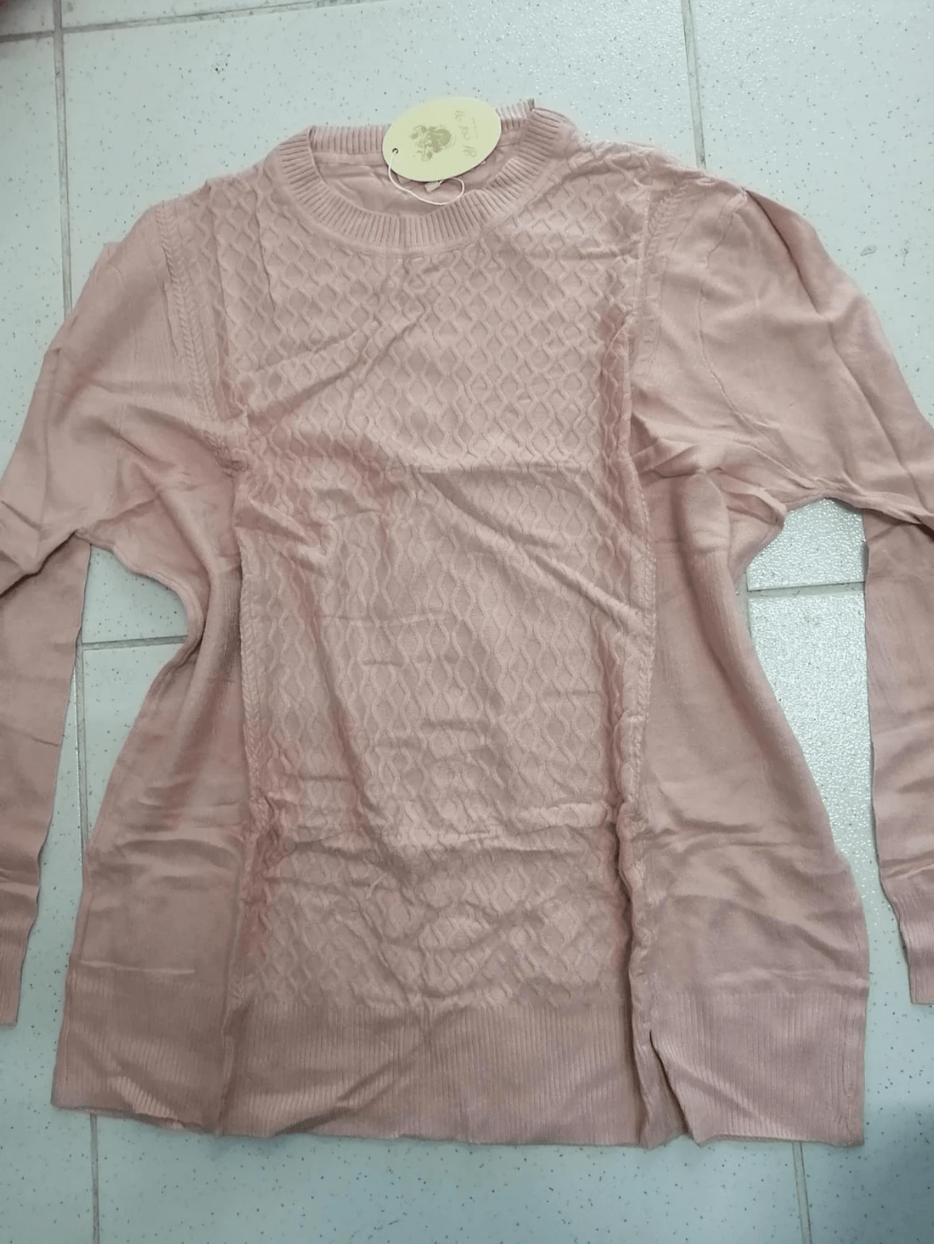 Plus Size Women Tops - 藕粉色 - 查看 1