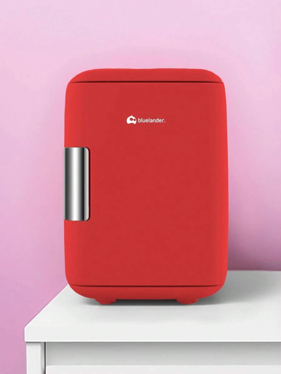 Mini Refrigerator 4L, Bluelander Ideal For 6 Cans Small Size, Large Storage - Merah - View 1
