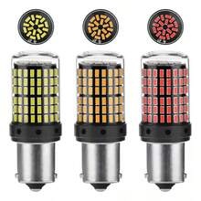 2 Focos Direccionales Cuartos Led P21W 1156 180° Amarillo - Amarillo - Ver 9