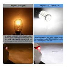 2 Focos Direccionales Cuartos Led P21W 1156 180° Amarillo - Amarillo - Ver 5