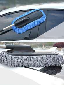 Bền Xe Sáp Đặc Biệt Kéo Vệ Sinh Cây Lau Nhà Nhíp Tóc Mềm Có Thể Thu Vào Nước Tay Cầm Dài Loại Bỏ Bụi Rửa Xe Ô Tô Bàn Chải đeo Được - Nhiều màu - Xem 7