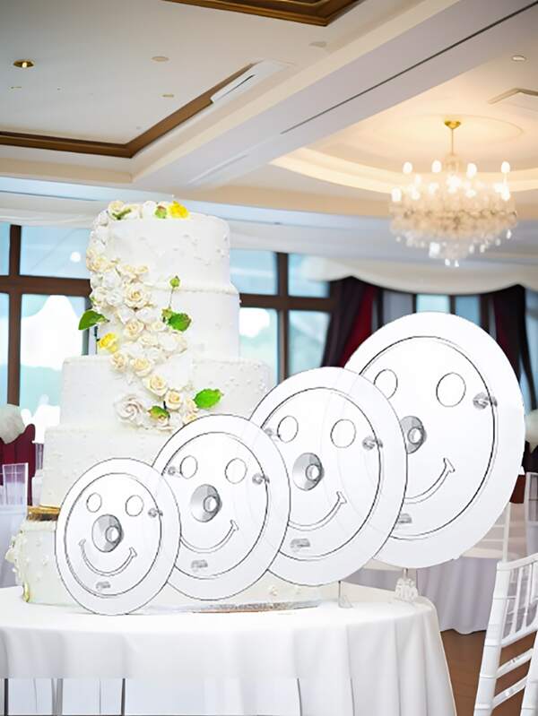 Juego de 16 piezas de soporte para pastel y plato para pastel que incluye soporte de soporte, plato separador, varillas de soporte para pastel (9/12/16/20cm) y carriles para construcción de pastel en capas