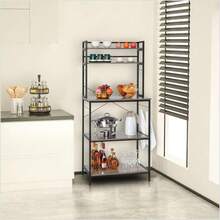 Metal Frame Bakers Rack For Kitchen 5 Tier Microwave Stand With Storage Shelf - Multicolor - View 1