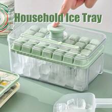 1pc Ice Cube Mold, Freezing Ice Cube Making Tool,  Material, Press To Release Ice Cubes, Homemade Ice Maker For Household Refrigerator, Transparent Box, One-Click Ice Release, Dustproof & Odor-Proof, Stackable Design - Multicolor - View 13