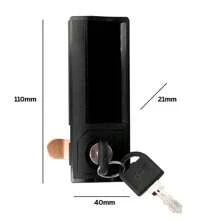 Cerradura Locker Manija Con Llave Cyberlock Tablero MC09 - Negro - Ver 5