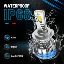 HYNBYZJ 2 Packs H7 LED Canbus Car Headlight Super HB4 H11 H4 H1 9012 HB3 9005 9006 Lights Plug-N-Play Bulbs 250W 6000K Auto Lamp